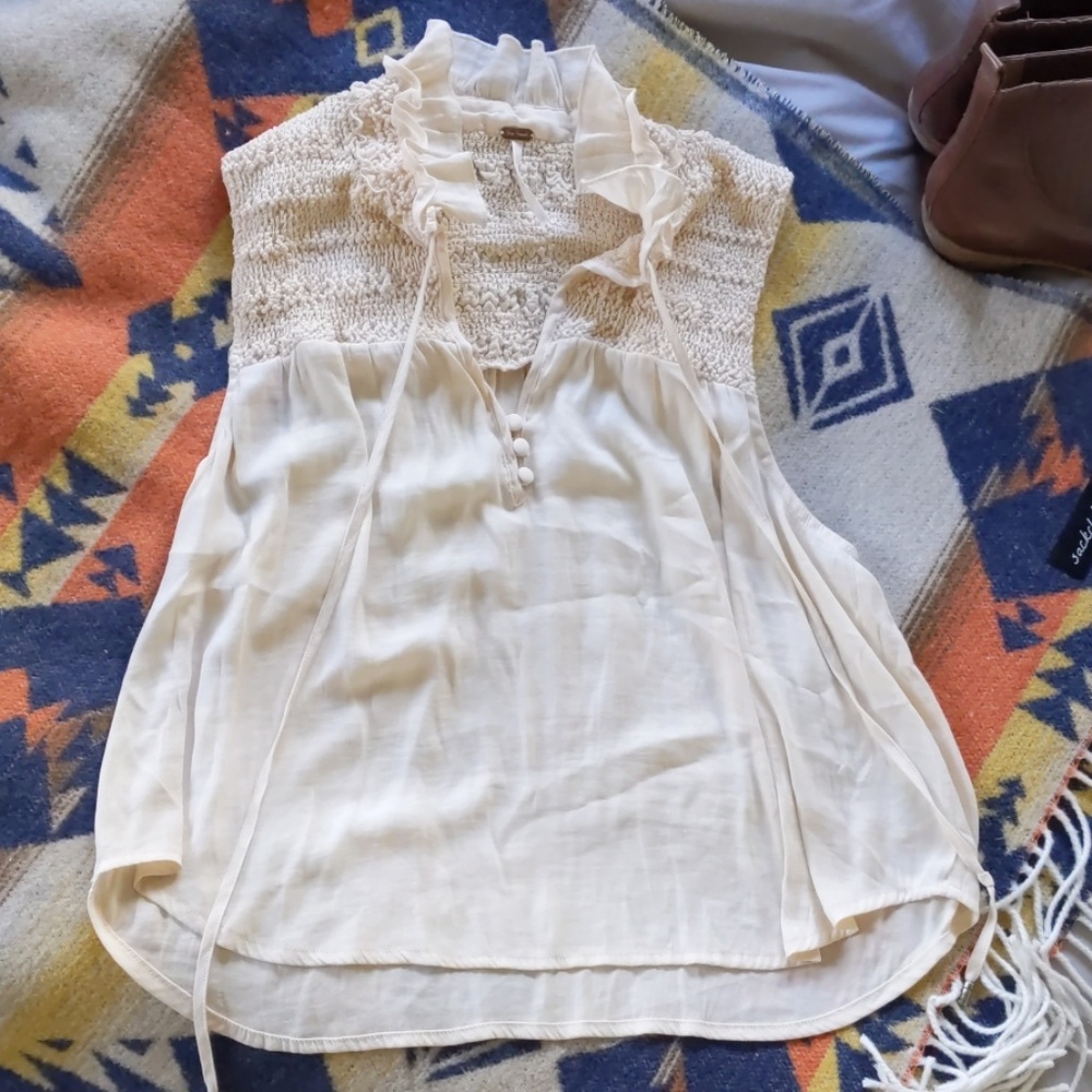 Free People sleeveless blouse